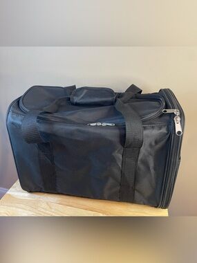 Coopeter Portable Cat Litter Box Travel Carrier 2-in-1 Foldable Skylight
